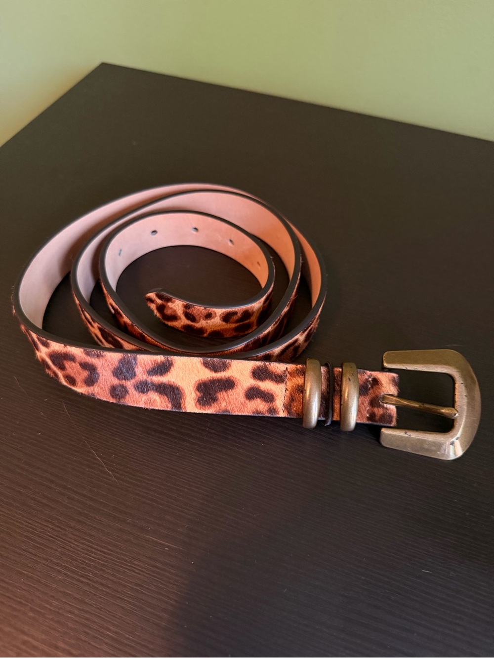 Banana Republic Leopard-Print Belt in Tan and Brown